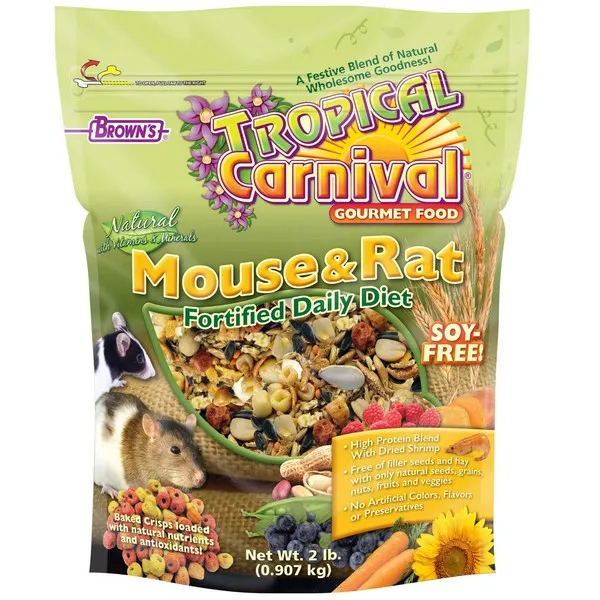 2 Lb F.M. Brown Tropical Carnival Natural Mouse & Rat - Health/First Aid